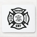 Bombero EMT Mousepad Alfombrilla De Ratón