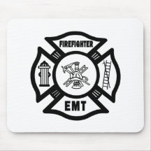 Bombero EMT Mousepad Alfombrilla De Ratón