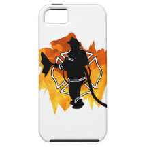 Bombero en llamas iPhone 5 Case-Mate funda