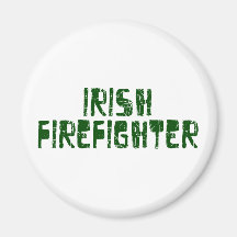 Bombero irlandés imanes de nevera