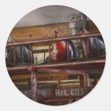 Bombero - Ladder Company 1 Etiqueta