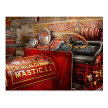 Bombero - sustancia química co de la masilla tarjetas postales