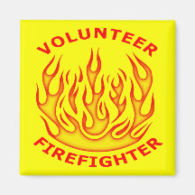 Bombero voluntario imán para frigorífico