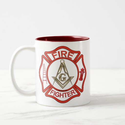 BOMBEROS MASÓNICOS TAZA DE CAFÉ