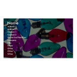 Bombillas de navidad en diversos colores plantillas de tarjetas personales
