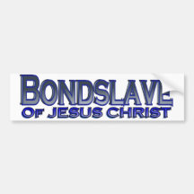 Bondslave del Jesucristo Pegatina De Parachoque