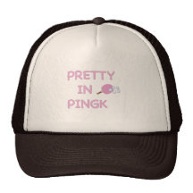 Bonito en ping-pong rosado gorro de camionero