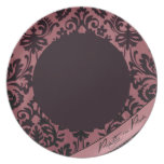 Bonito en placa rosada plato