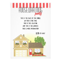 Bonito poca casa invitacion personalizada