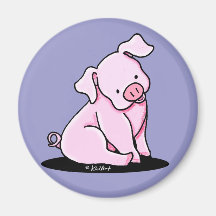 Bonito poco Piggie Imán