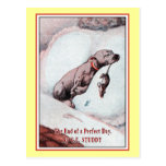 "Bonzo el perro" en "finales del día " Tarjeta Postal