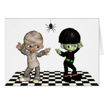 ¡Boogie-woogie de Halloween! Tarjeta de Halloween