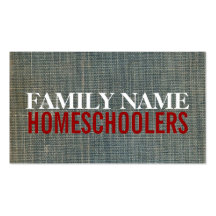 Bookcover Homeschoolers Tarjetas De Visita