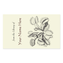 Bookplate del atrapamoscas de Venus pegatinas