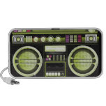 boombox amarillo de neón retro del arenador del gh notebook altavoces
