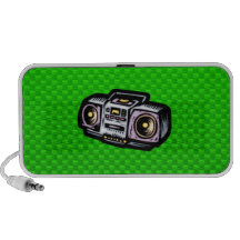 Boombox verde iPod altavoz