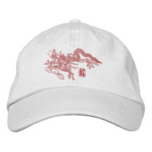 Bordado del dragón gorra de béisbol