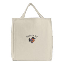 Bordado eurasiático del Bullfinch Bolsa