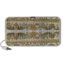 Bordado tradicional rumano, oro altavoz de viaje
