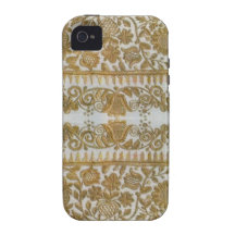 Bordado tradicional rumano, oro iPhone 4/4S carcasa