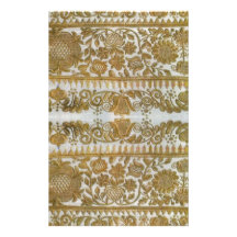 Bordado tradicional rumano, oro papelería de diseño