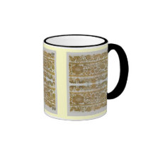 Bordado tradicional rumano, oro taza de café