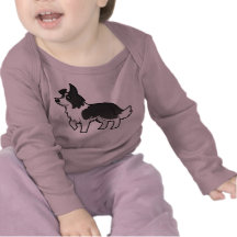 Border collie del dibujo animado camisetas