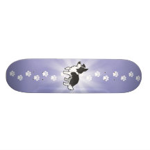 Border collie del dibujo animado patines personalizados