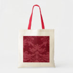 Borgoña, rojo, la bolsa de asas del damasco, bolso