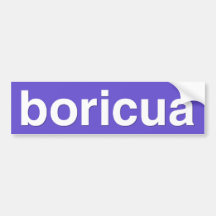 boricua etiqueta de parachoque