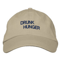 BORRACHO, HAMBRE GORRA BORDADA