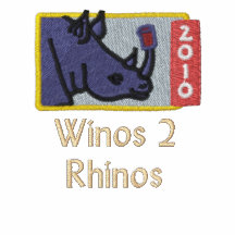 Borrachos al logotipo de los Rhinos en nuca