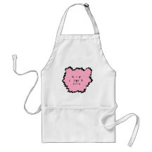 borroso el rosa del angora delantal