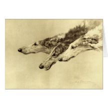 Borzoi de Newcastle Felicitaciones