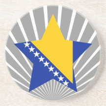 Bosnia+Estrella de Herzegovina Posavasos Diseño