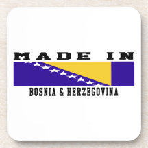 Bosnia y Herzegovina hechos en diseños Posavasos De Bebida