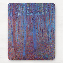 Bosque de la haya de Gustavo Klimt Alfombrillas De Ratones