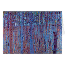 Bosque de la haya de Gustavo Klimt Felicitacion