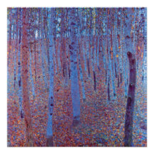 Bosque de la haya de Gustavo Klimt Invitación Personalizada