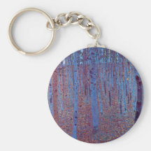 Bosque de la haya de Gustavo Klimt Llaveros Personalizados