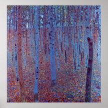 Bosque de la haya de Gustavo Klimt Posters