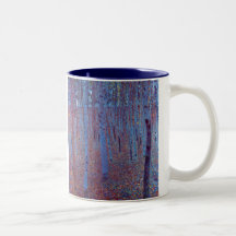 Bosque de la haya de Gustavo Klimt Taza De Café