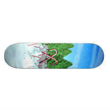 Bosque del bastón de caramelo patines 