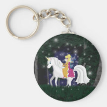 Bosque del Faery y del unicornio de la reina Llaveros