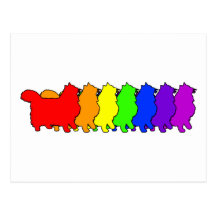 Bosque del noruego del arco iris tarjetas postales