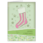 bosquejado almacenando navidad rosado tarjeton
