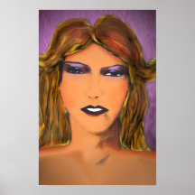 Bosquejo bochornoso de la mujer poster