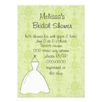 Bosquejo bonito del vestido invitaciones