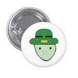 Bosquejo coloreado verde Meme del Leprechaun Pin