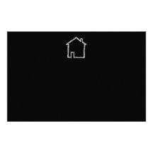Bosquejo de la casa. Gris y negro Papeleria De Diseño